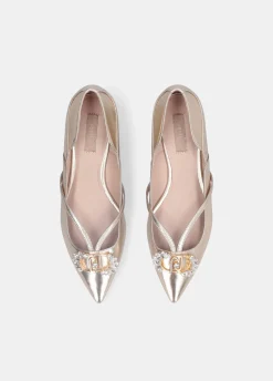 Liu Jo Ballerines avec logo bijou|Femme Mocassins