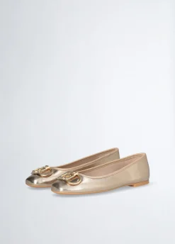 Liu Jo Ballerines en cuir lamé|Femme Mocassins