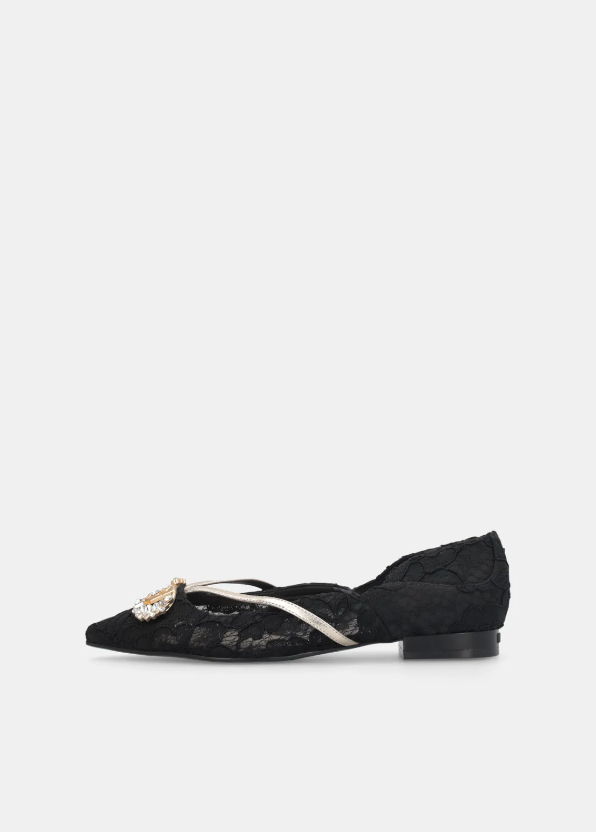 Liu Jo Ballerines en dentelle avec logo bijou|Femme Mocassins
