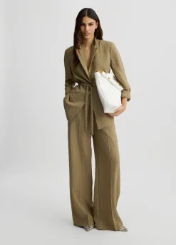 Liu Jo Blazer à rayures avec ceinture|Femme Vestes|Tailleurs