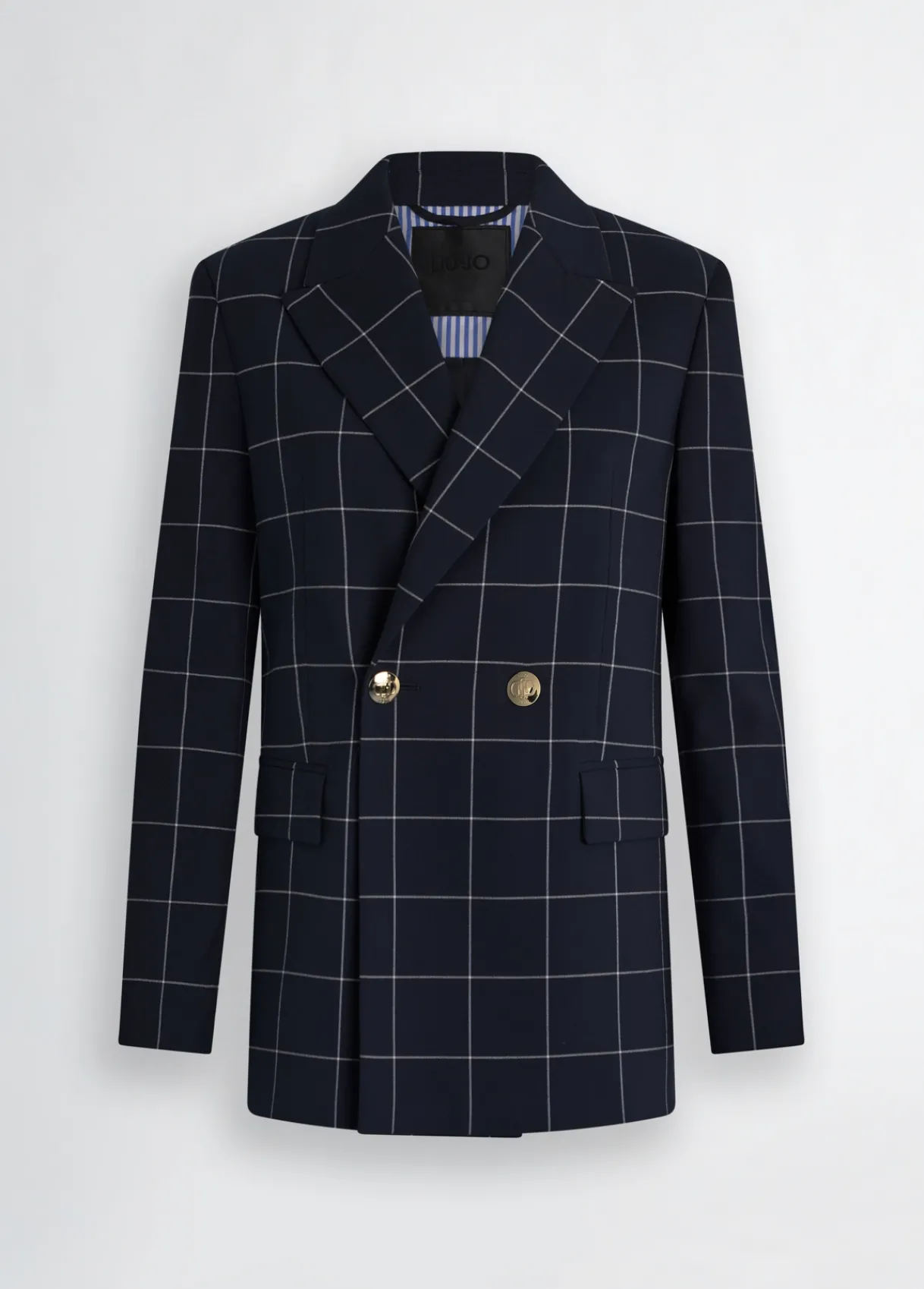 Liu Jo Blazer croisé à carreaux|Femme Vestes|Tailleurs
