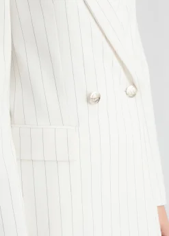 Liu Jo Blazer croisé à rayures|Femme Vestes|Tailleurs