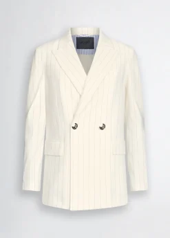 Liu Jo Blazer croisé à rayures|Femme Vestes|Tailleurs