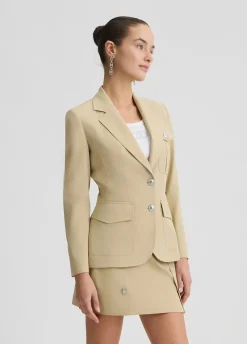 Liu Jo Blazer en coton mélangé|Femme Vestes|Tailleurs