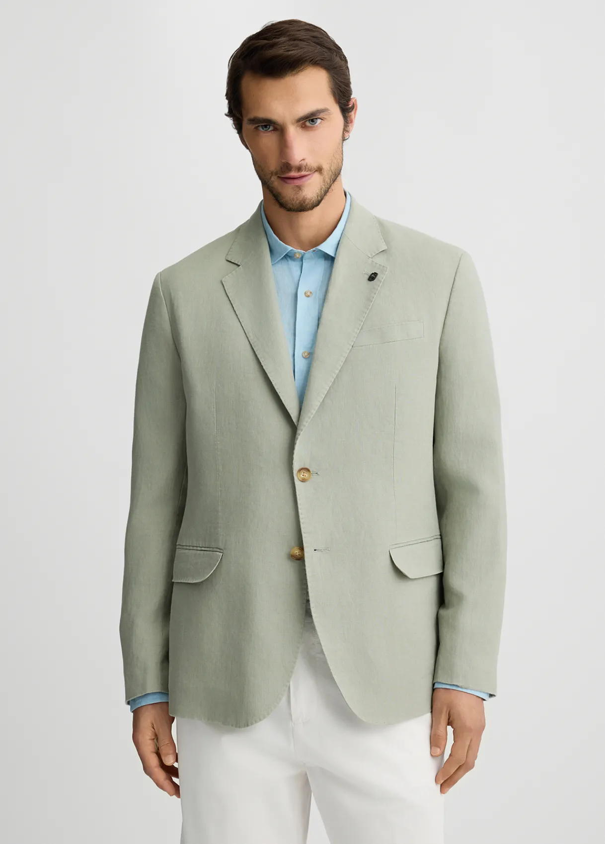 Liu Jo Blazer sauge 100% lin|Homme Vestes Et Gilets