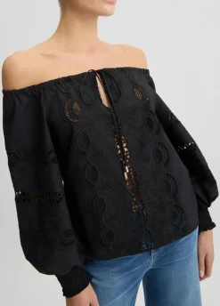 Liu Jo Blouse en coton avec broderies|Femme Chemises Et Blouses