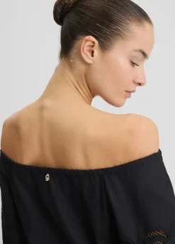 Liu Jo Blouse en coton avec broderies|Femme Chemises Et Blouses