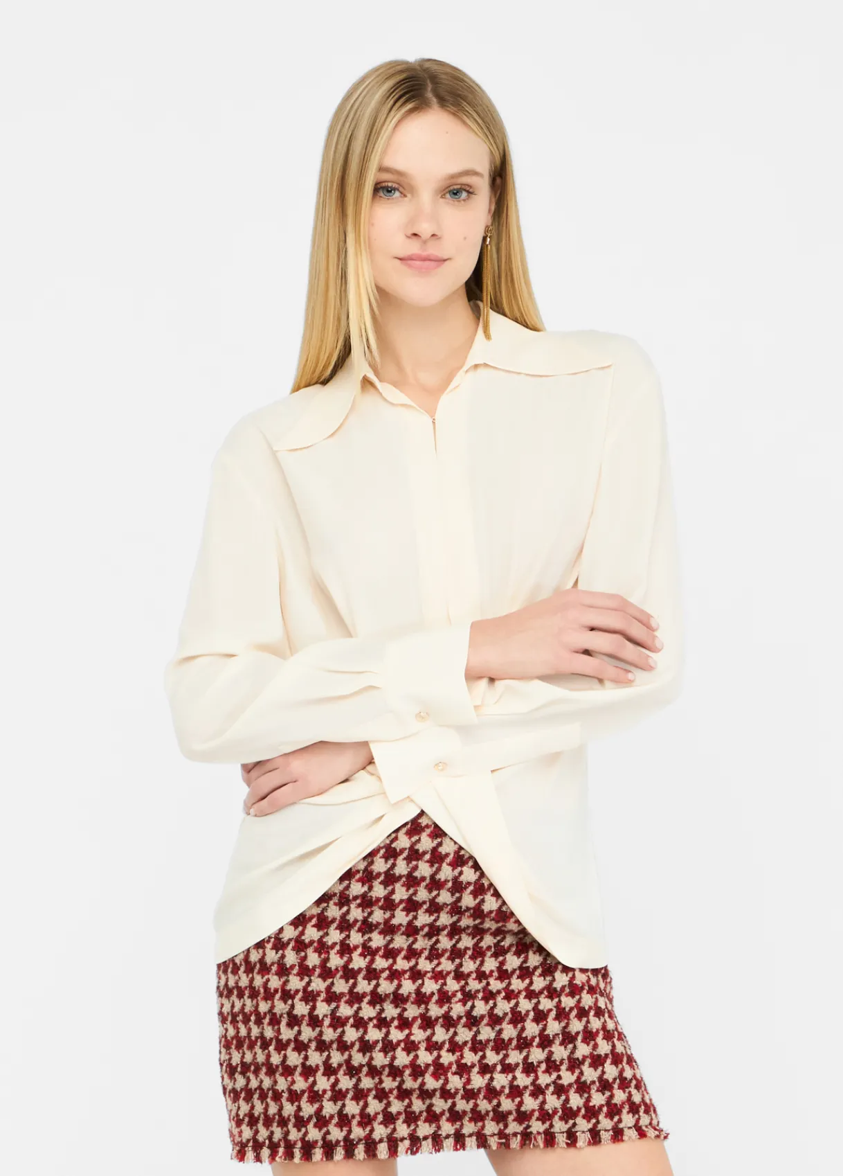 Liu Jo Blouse en crêpe de chine|Femme Chemises Et Blouses