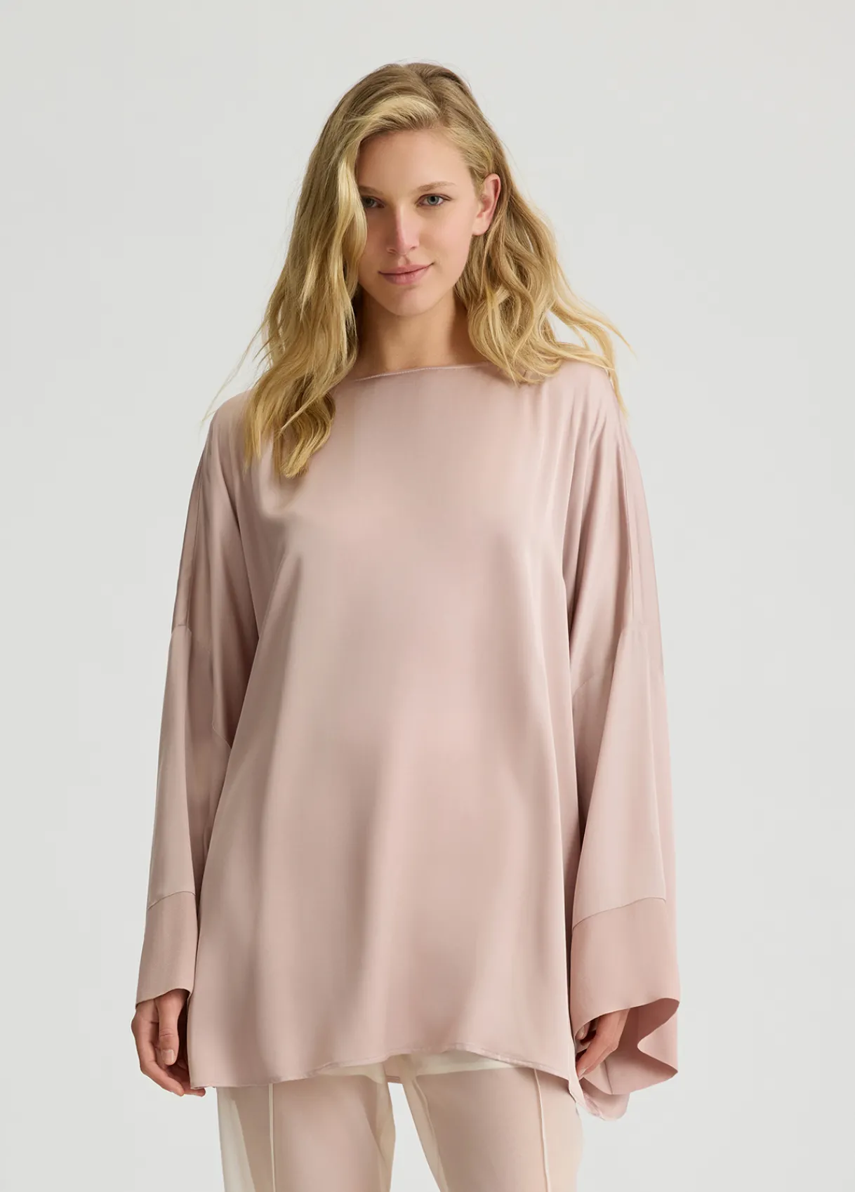 Liu Jo Blouse en georgette et satin|Femme Chemises Et Blouses