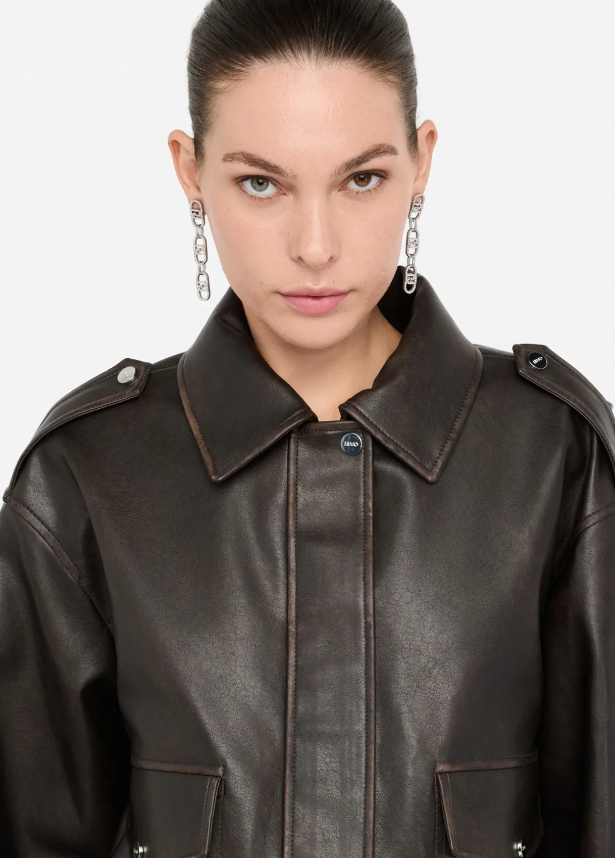 Liu Jo Blouson en tissu enduit|Femme Manteaux