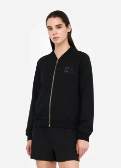 Liu Jo Bomber en coton molletonné|Femme Sweat-Shirts|Vêtements De Sport