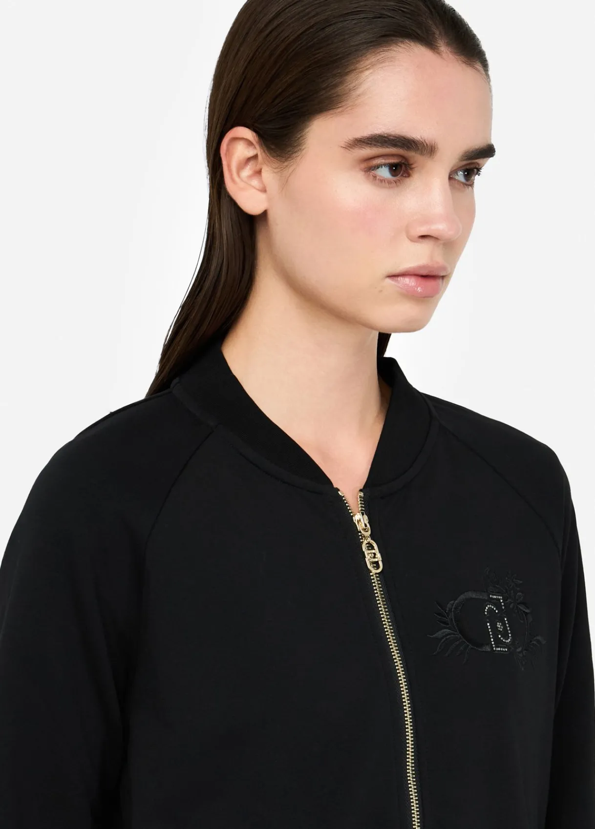 Liu Jo Bomber en coton molletonné|Femme Sweat-Shirts|Vêtements De Sport