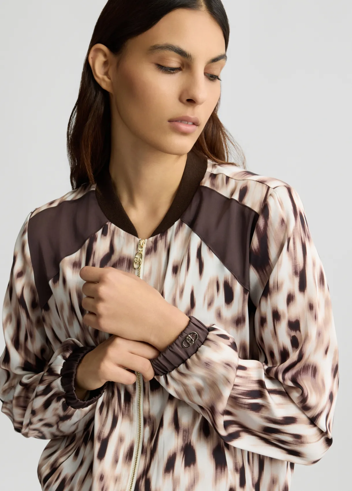 Liu Jo Bomber en satin imprimé|Femme Vêtements De Sport|Vestes