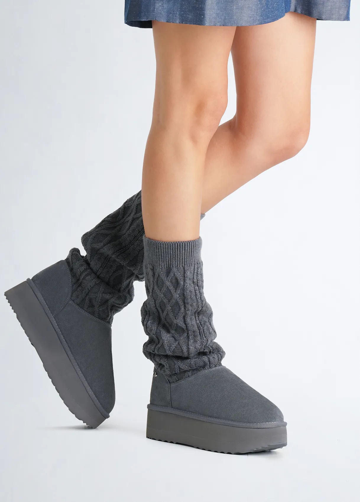 Liu Jo Bottes à plateforme en maille|Femme Bottes Et Bottines