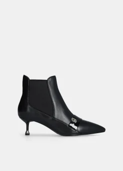 Liu Jo Bottines en cuir à talon bas|Femme Bottes Et Bottines