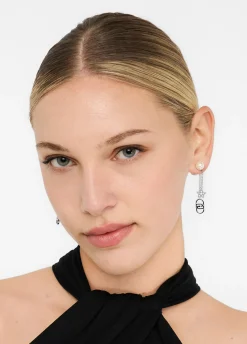 Liu Jo Boucles d'oreilles avec perles synthétiques|Femme Jewelry