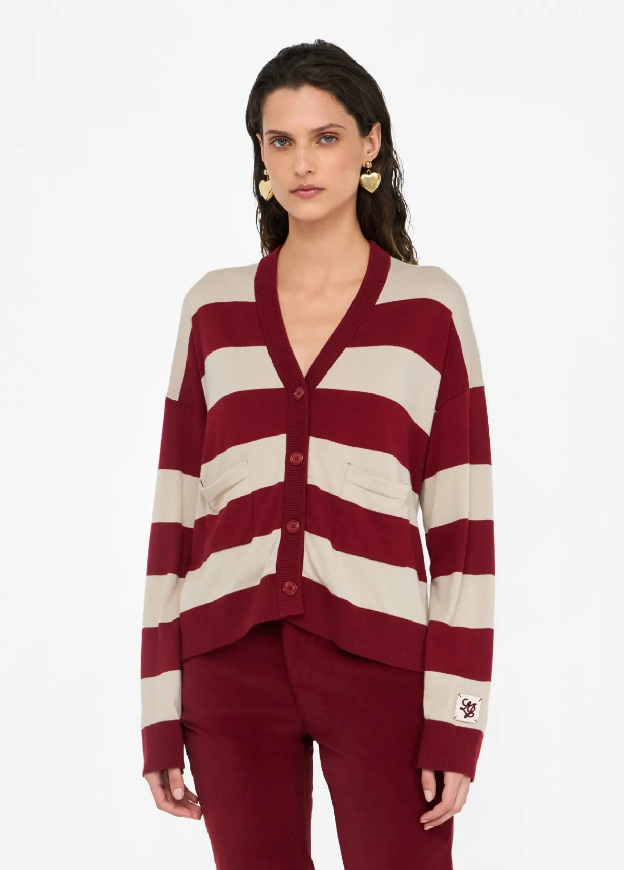 Liu Jo Cardigan à rayures|Femme Mailles