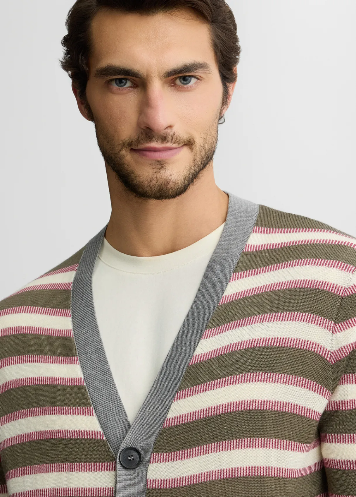 Liu Jo Cardigan à rayures en laine|Homme Pulls Et Sweaters