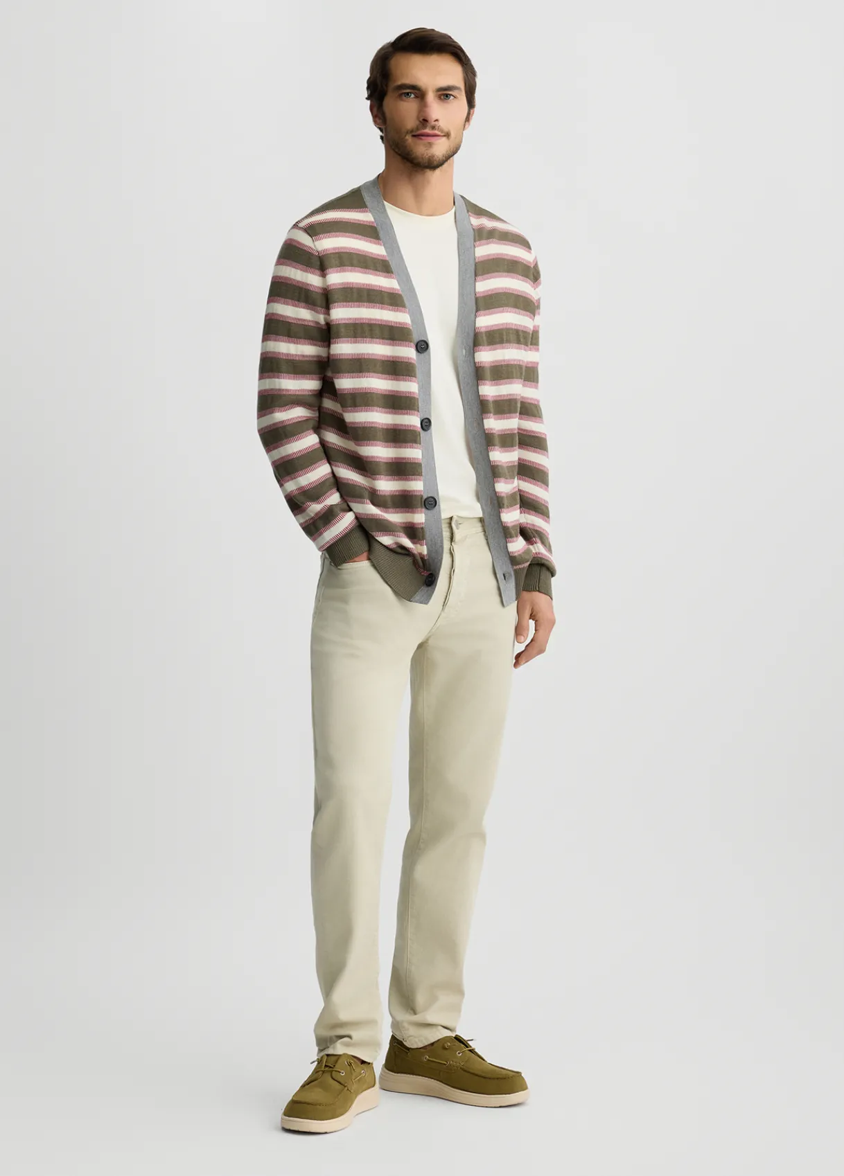 Liu Jo Cardigan à rayures en laine|Homme Pulls Et Sweaters