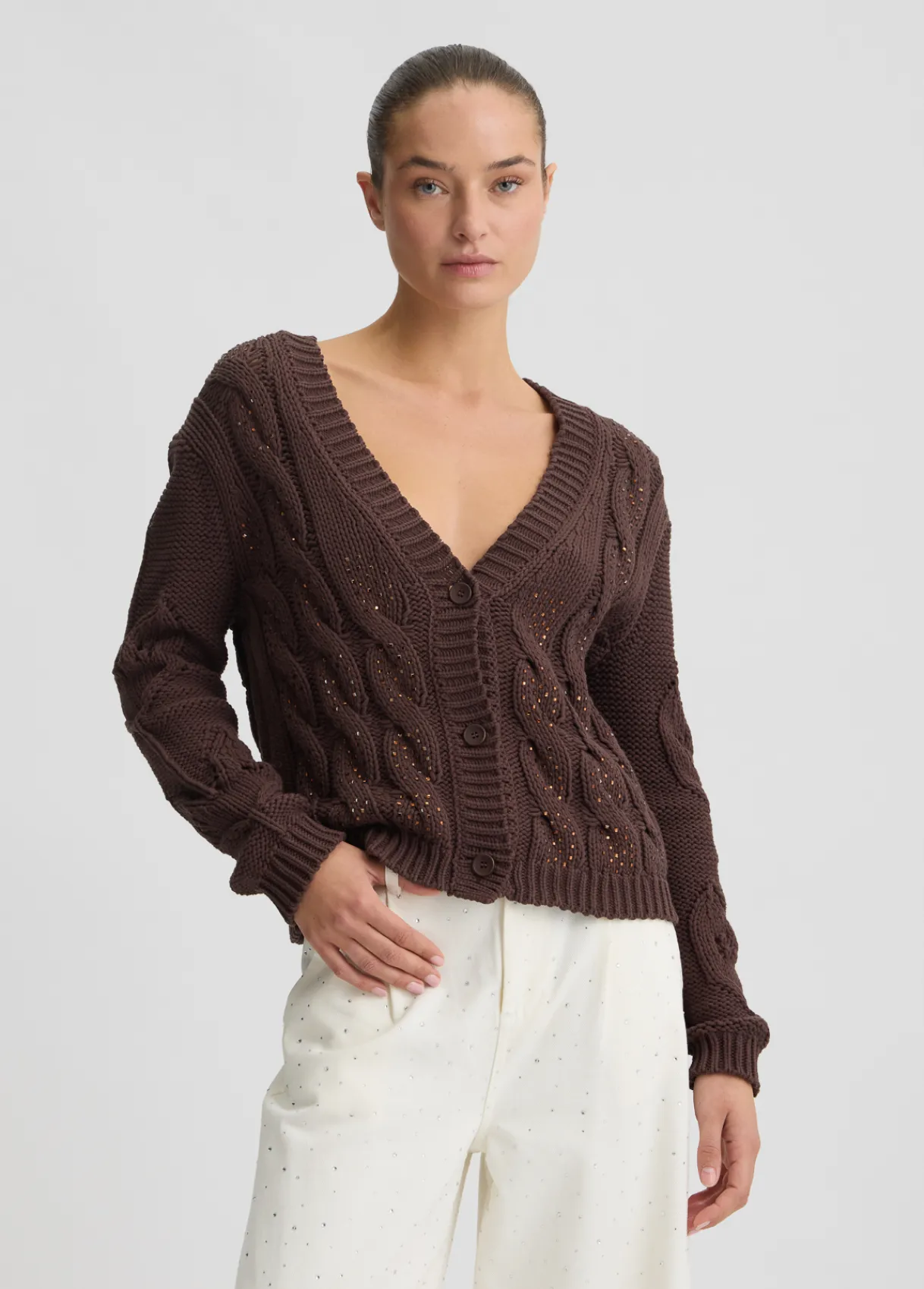 Liu Jo Cardigan avec strass|Femme Mailles