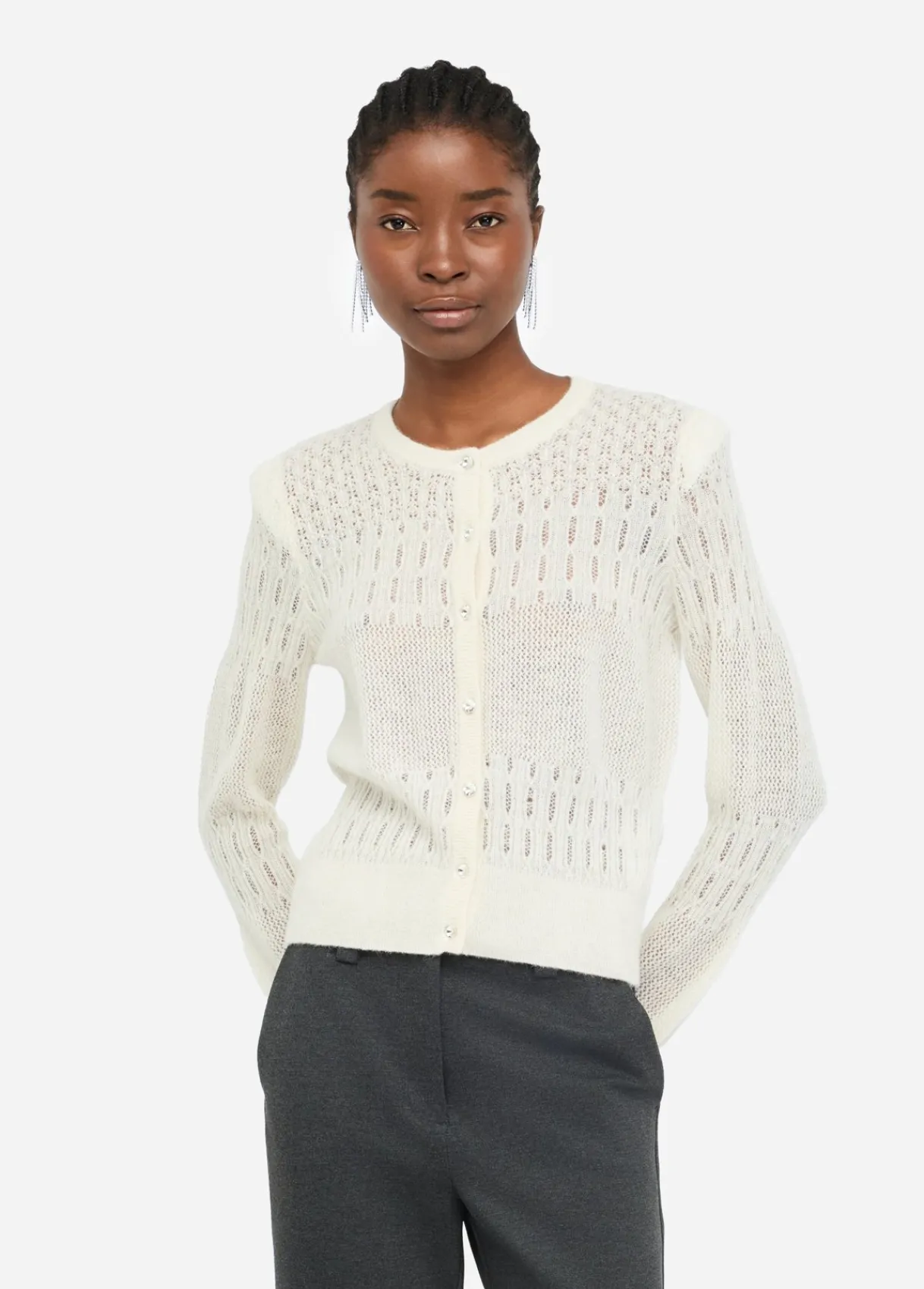 Liu Jo Cardigan en laine et alpaga|Femme Mailles