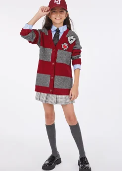 Liu Jo Cardigan en Lurex® à rayures|Enfant Pull Et Sweatshirts