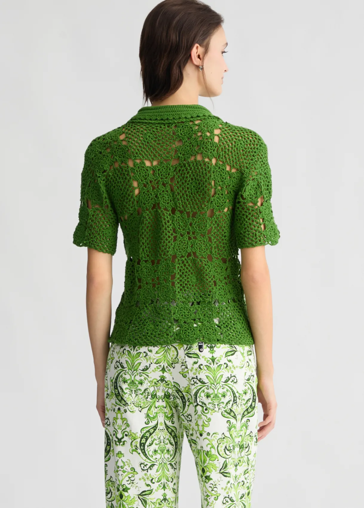 Liu Jo Cardigan en maille crochet|Femme Mailles