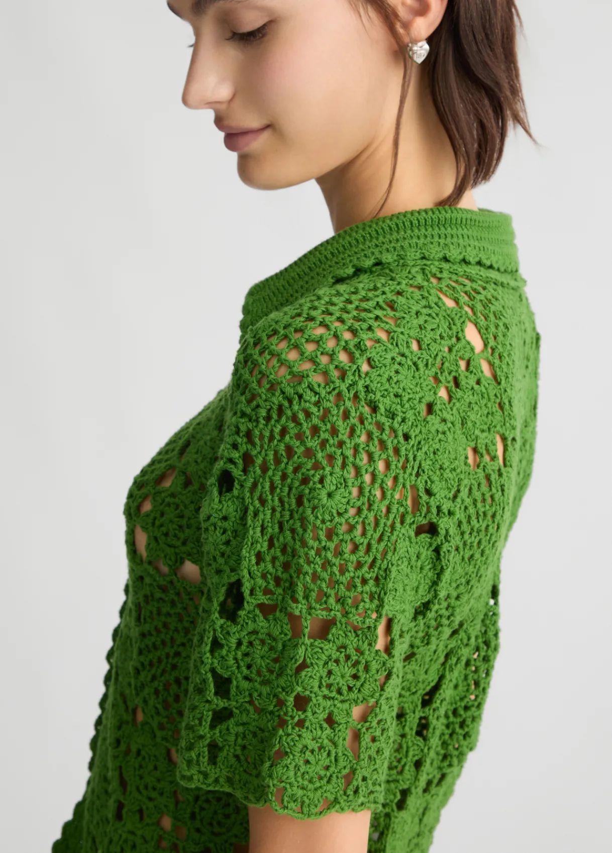 Liu Jo Cardigan en maille crochet|Femme Mailles
