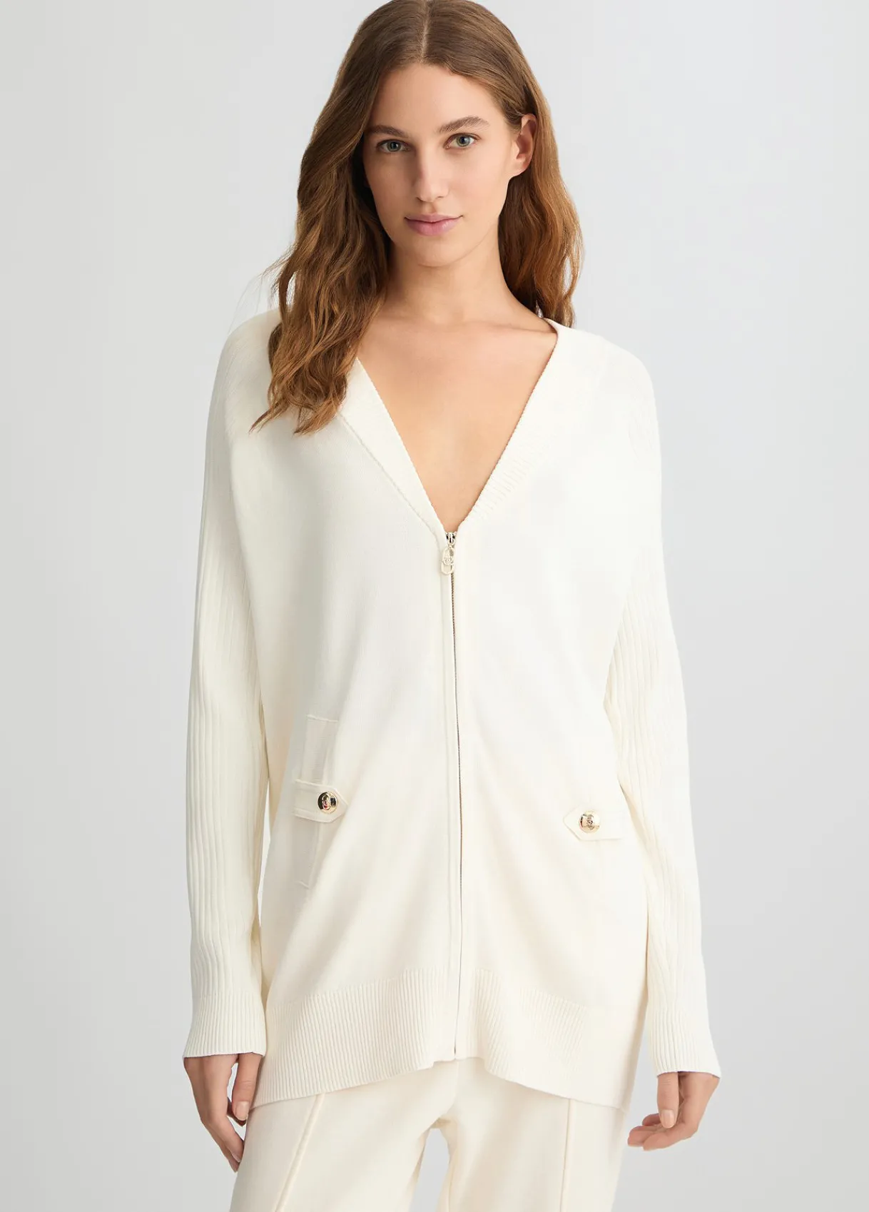 Liu Jo Cardigan long avec zip|Femme Mailles