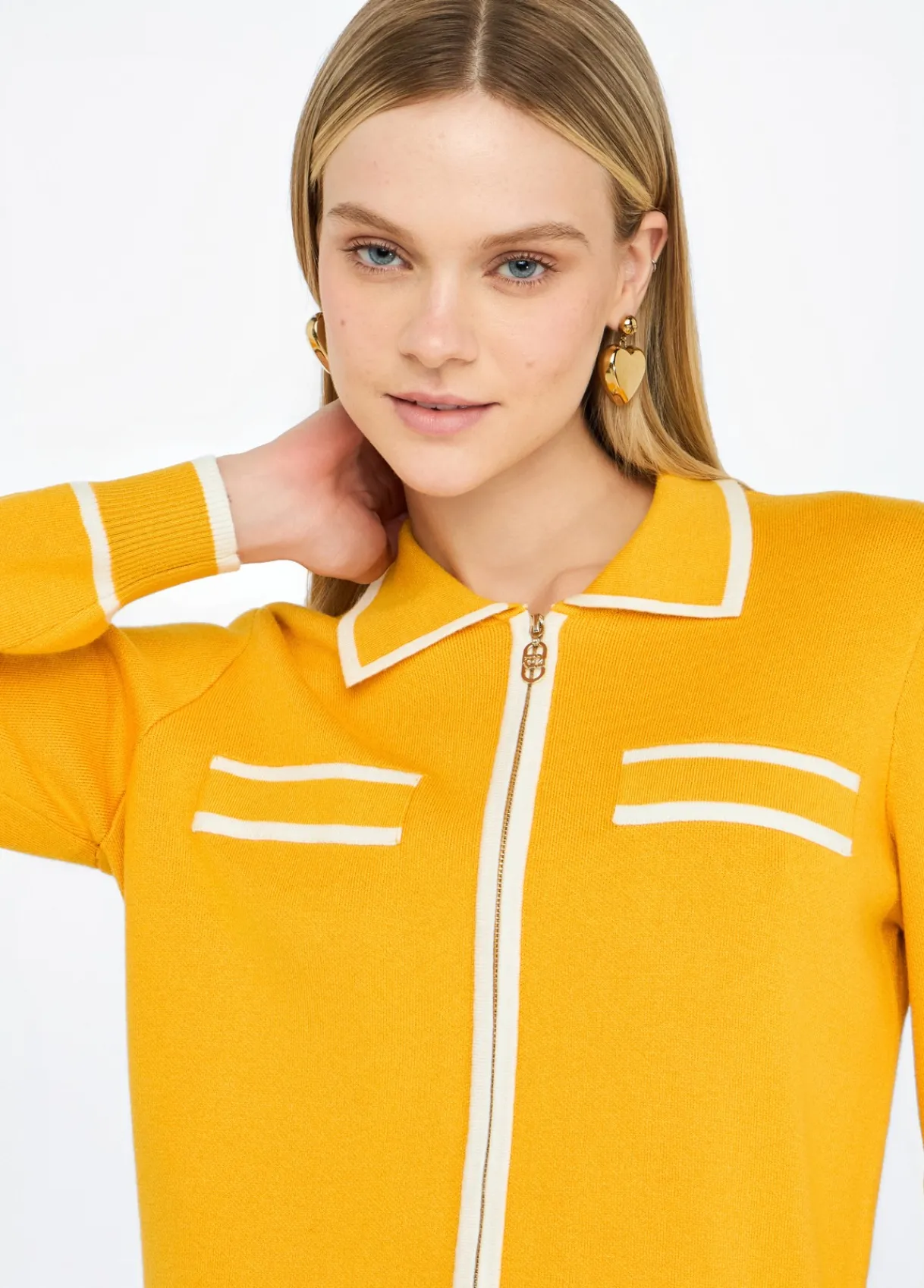 Liu Jo Cardigan long avec zip|Femme Vêtements De Sport|Mailles
