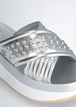 Liu Jo Chaussons compensés avec clous|Femme Mocassins