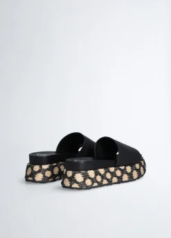 Liu Jo Chaussons compensés en raphia|Femme Mocassins