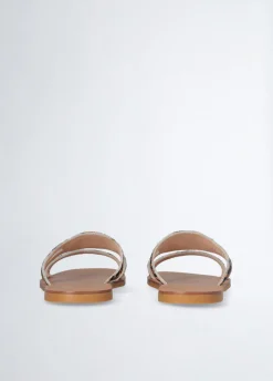 Liu Jo Chaussons plats en cuir cavallino|Femme Mocassins|Sandales