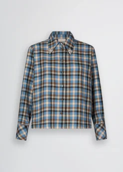 Liu Jo Chemise à carreaux avec broderies bijoux|Femme Chemises Et Blouses