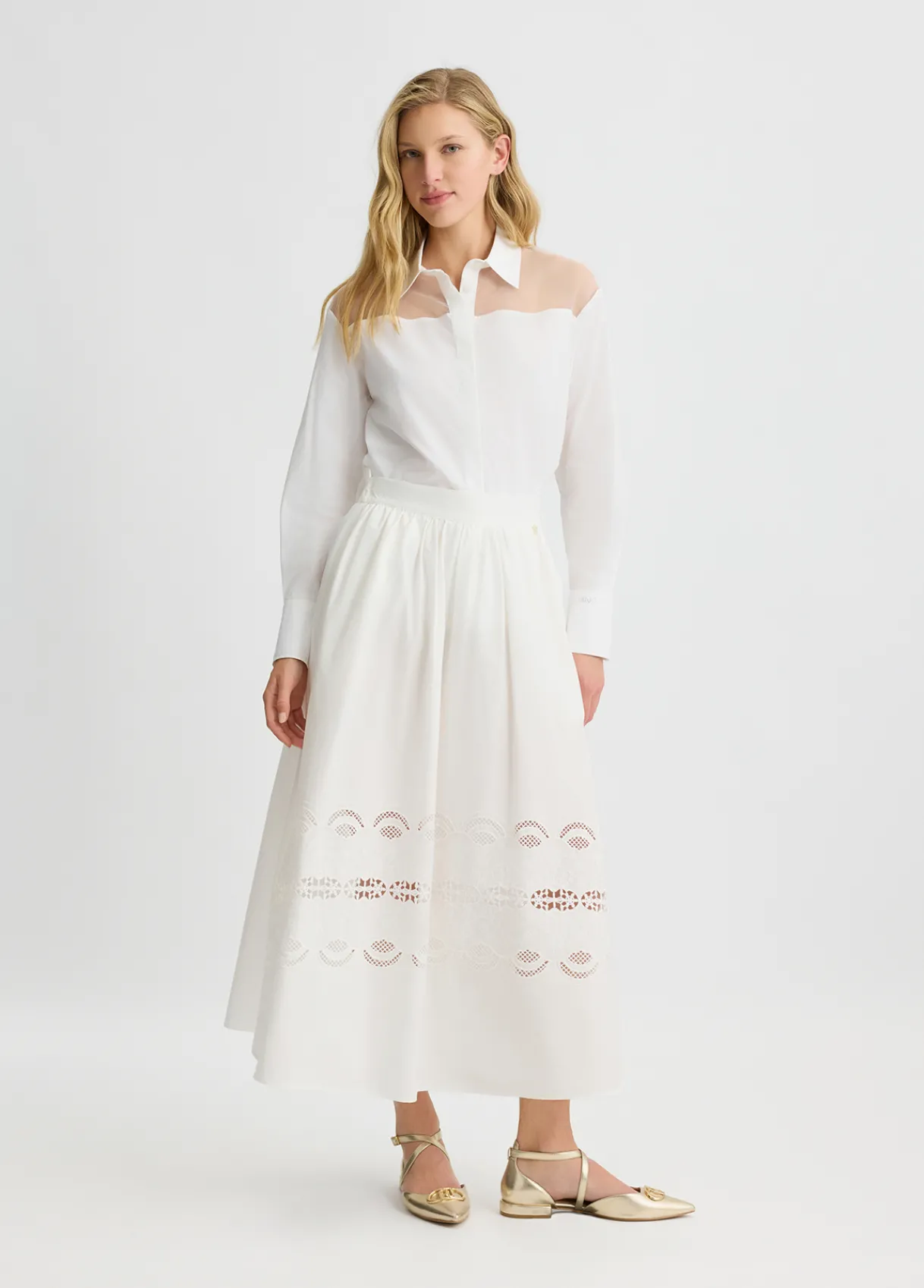 Liu Jo Chemise avec inserts en organza|Femme Chemises Et Blouses