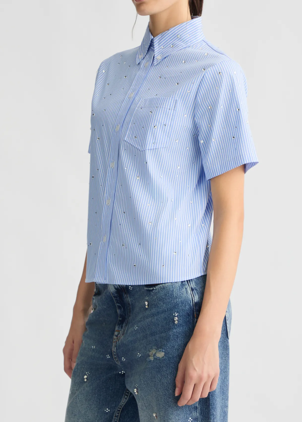 Liu Jo Chemise boxy à rayures|Femme Chemises Et Blouses