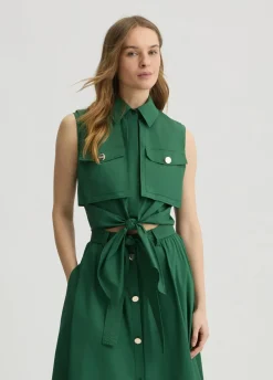 Liu Jo Chemise cropped avec nœud|Femme Chemises Et Blouses