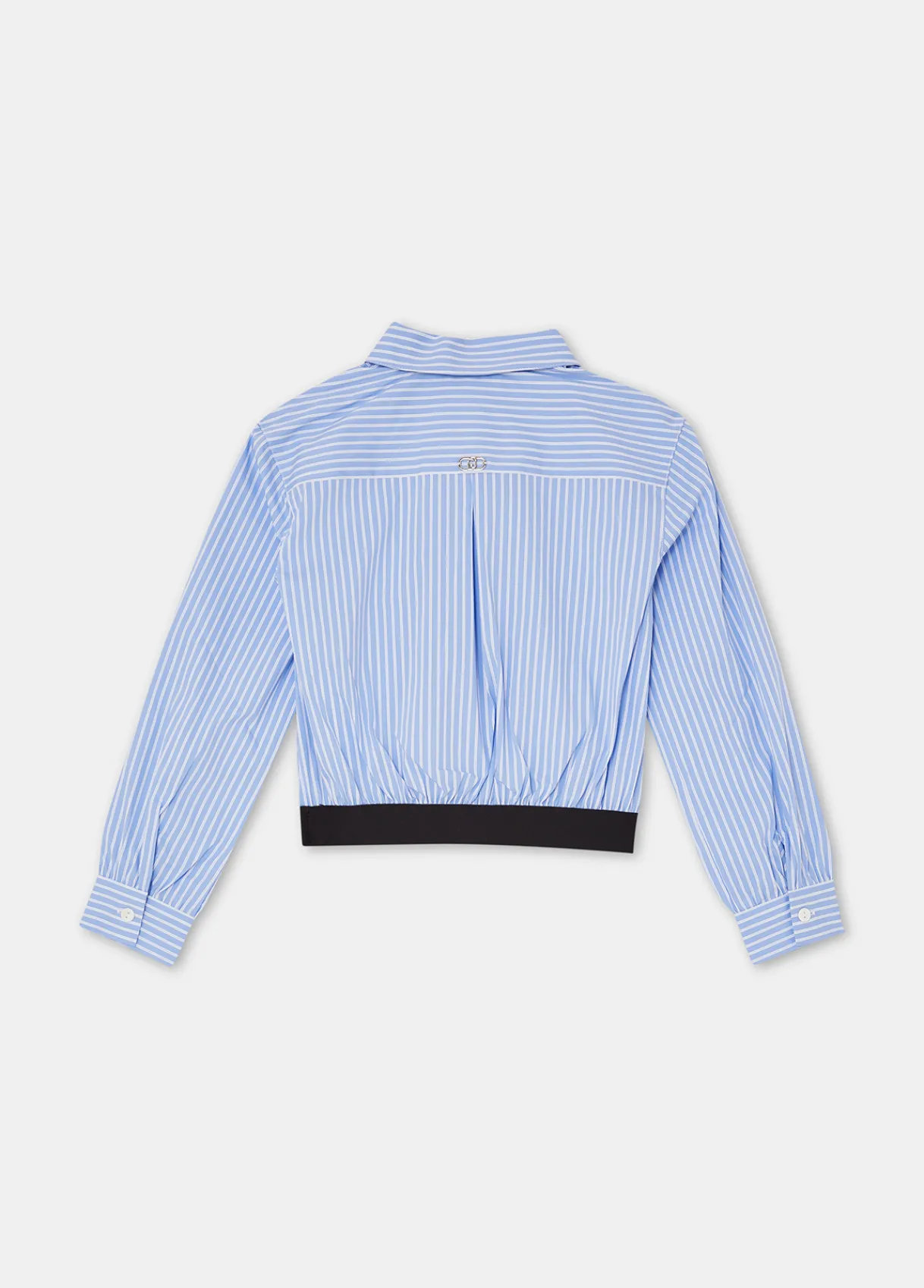 Liu Jo Chemise en coton à rayures avec cravate|Enfant Pull Et Sweatshirts