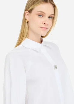 Liu Jo Chemise en coton avec lacets|Femme Chemises Et Blouses