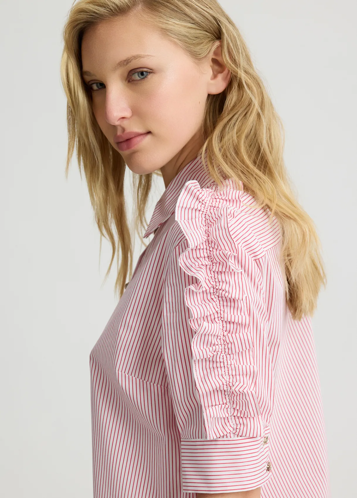 Liu Jo Chemise en coton avec rayures|Femme Chemises Et Blouses