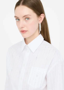 Liu Jo Chemise en coton avec strass|Femme Chemises Et Blouses