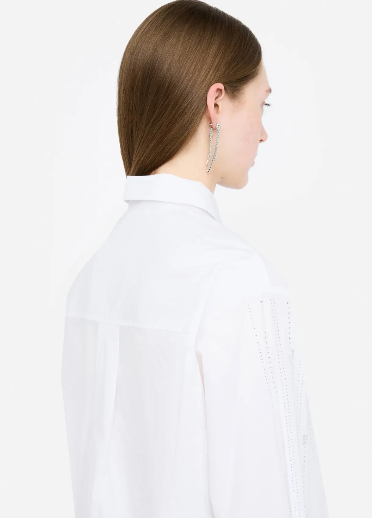 Liu Jo Chemise en coton avec strass|Femme Chemises Et Blouses