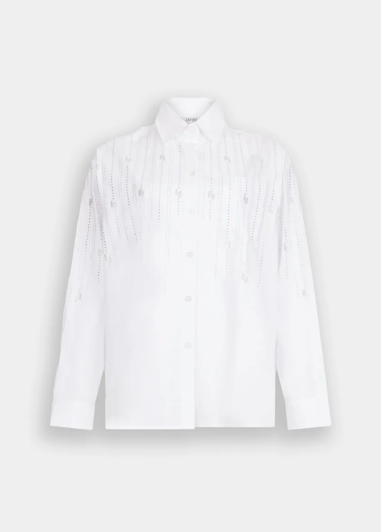 Liu Jo Chemise en coton avec strass|Femme Chemises Et Blouses