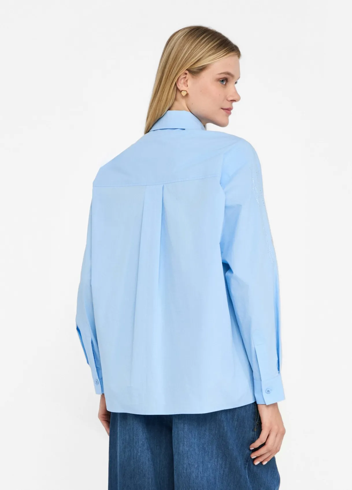 Liu Jo Chemise en coton avec strass|Femme Chemises Et Blouses