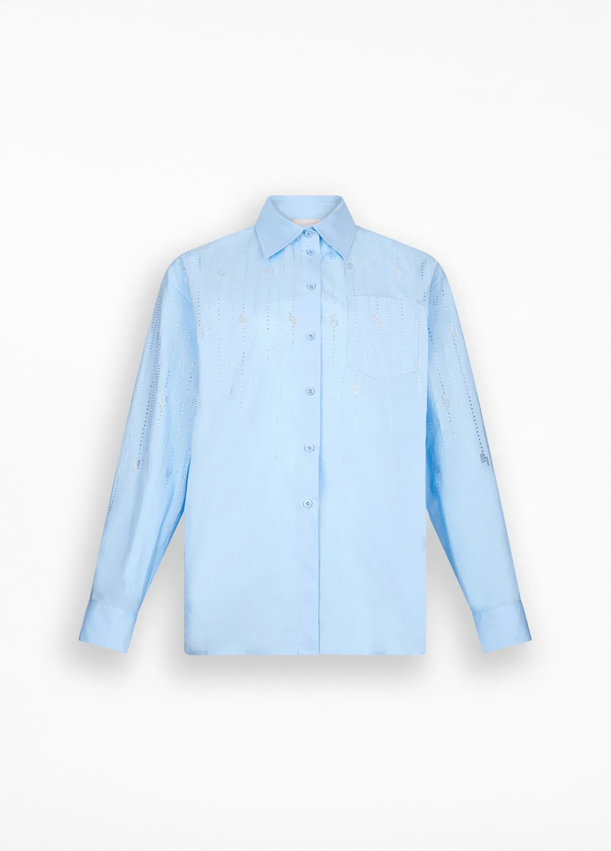 Liu Jo Chemise en coton avec strass|Femme Chemises Et Blouses