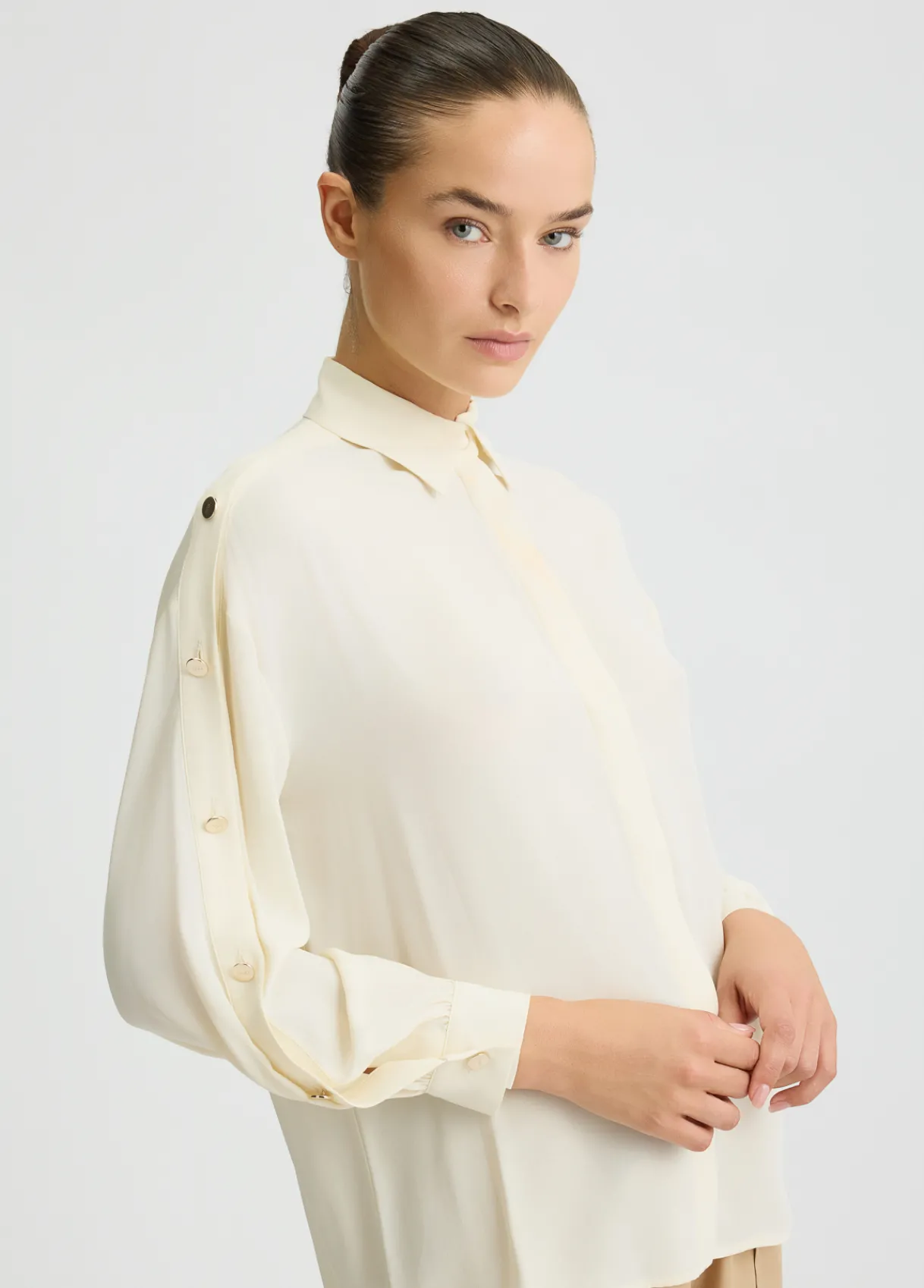 Liu Jo Chemise en crêpe de Chine|Femme Chemises Et Blouses