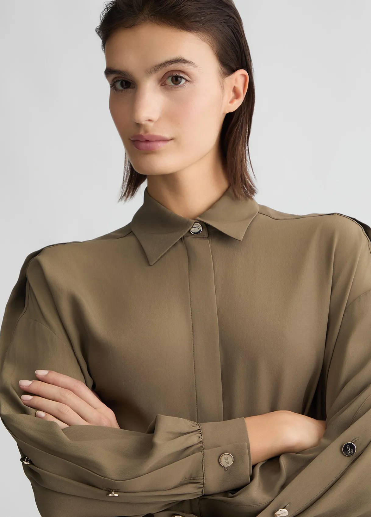Liu Jo Chemise en crêpe de Chine|Femme Chemises Et Blouses