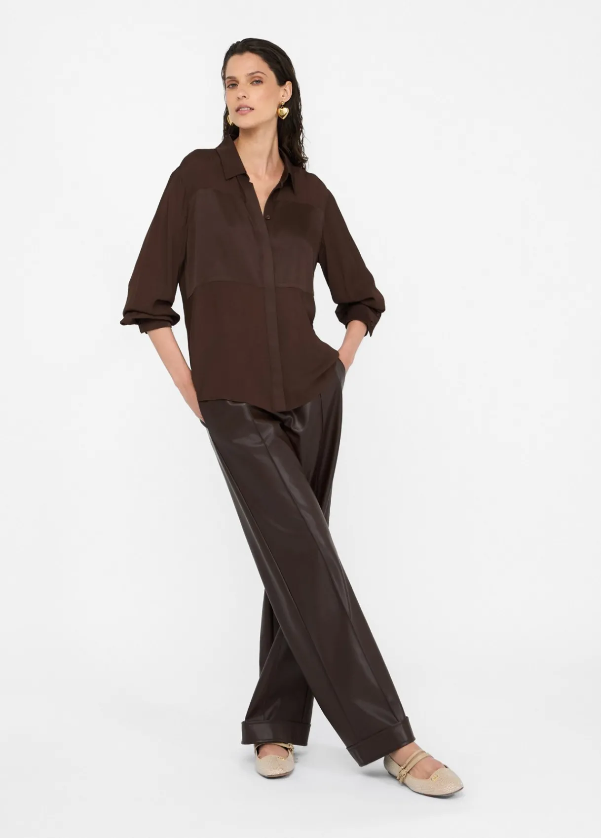 Liu Jo Chemise en crêpe de Chine|Femme Chemises Et Blouses