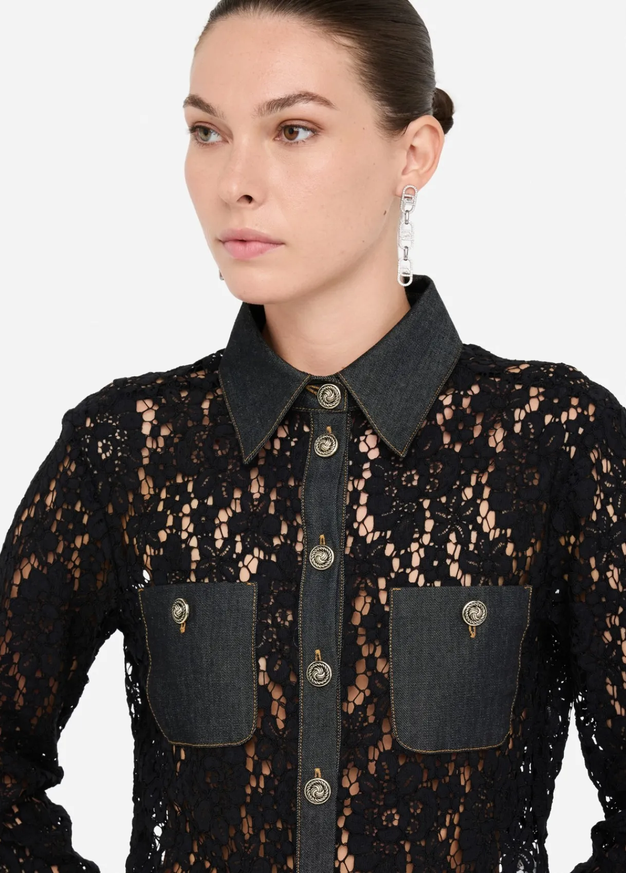 Liu Jo Chemise en dentelle|Femme Chemises Et Blouses