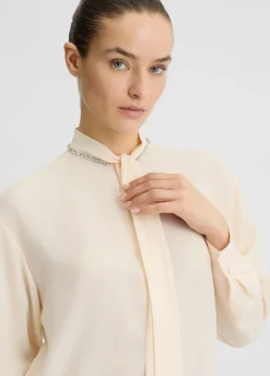 Liu Jo Chemise en georgette avec strass|Femme Chemises Et Blouses